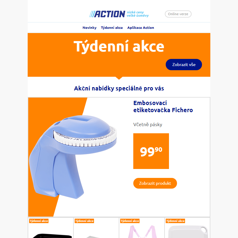 Naše týdenní akce od středy 31. července