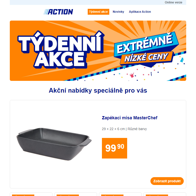 Naše týdenní akce od středy 7. května