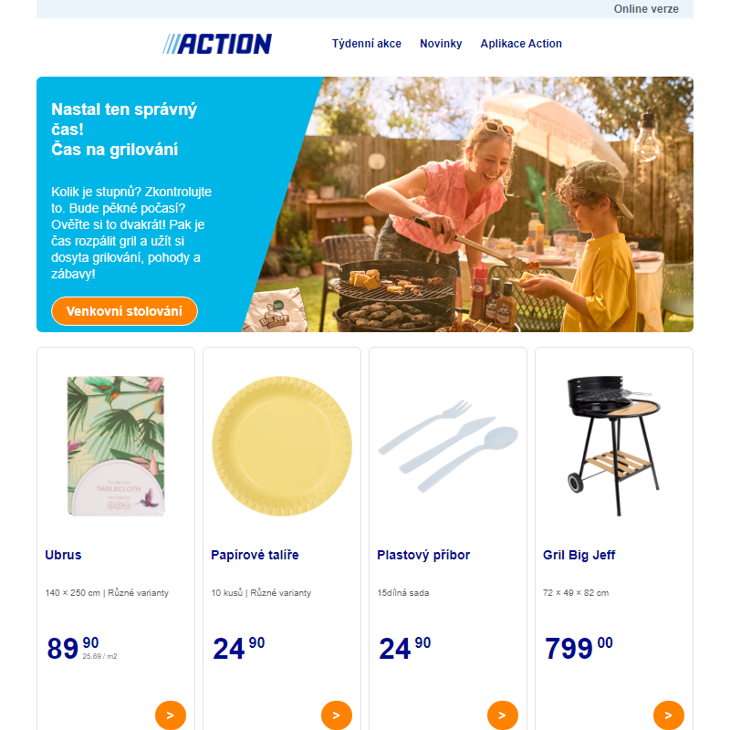 Léto! Čas grilování, venkovního posezení a relaxu.