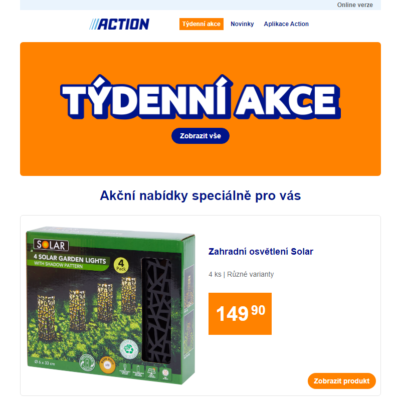 Naše týdenní akce od středy 16. dubna