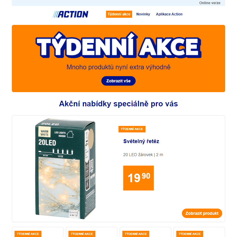 Naše týdenní akce od středy 5. listopadu