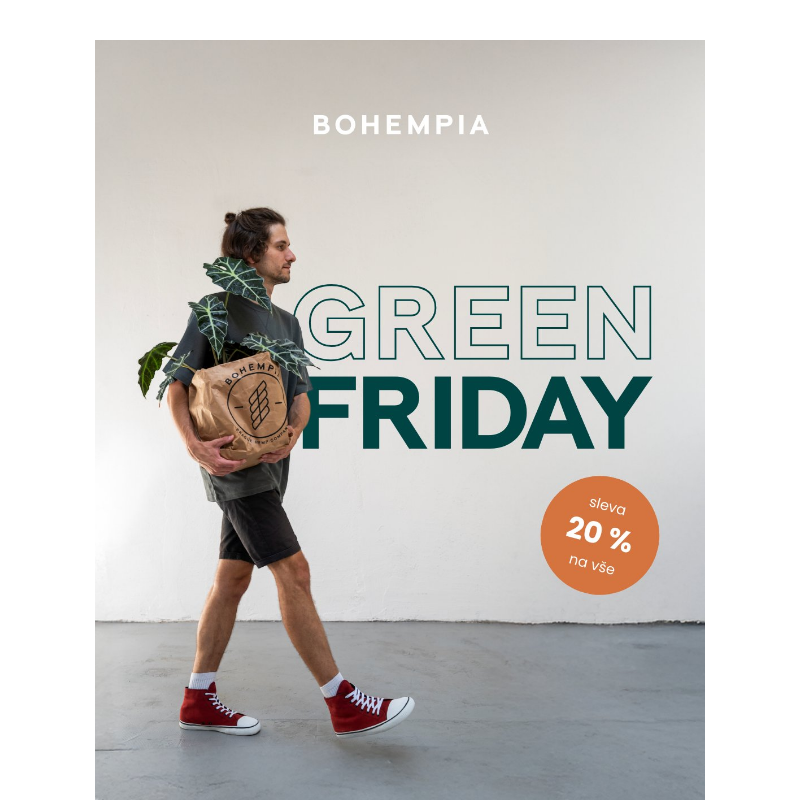 __GREEN FRIDAY je tady! Ulovte si SLEVU 20 % na celý nákup!