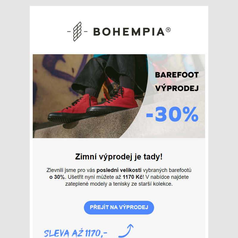 _ START_ -30% Výprodej barefootů je tady! _