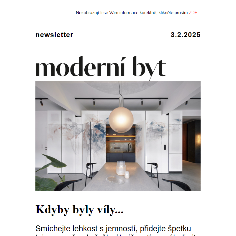 Newsletter - Moderní byt