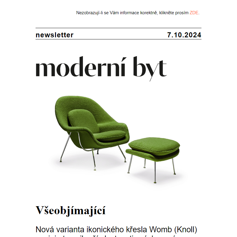 Newsletter - Moderní byt