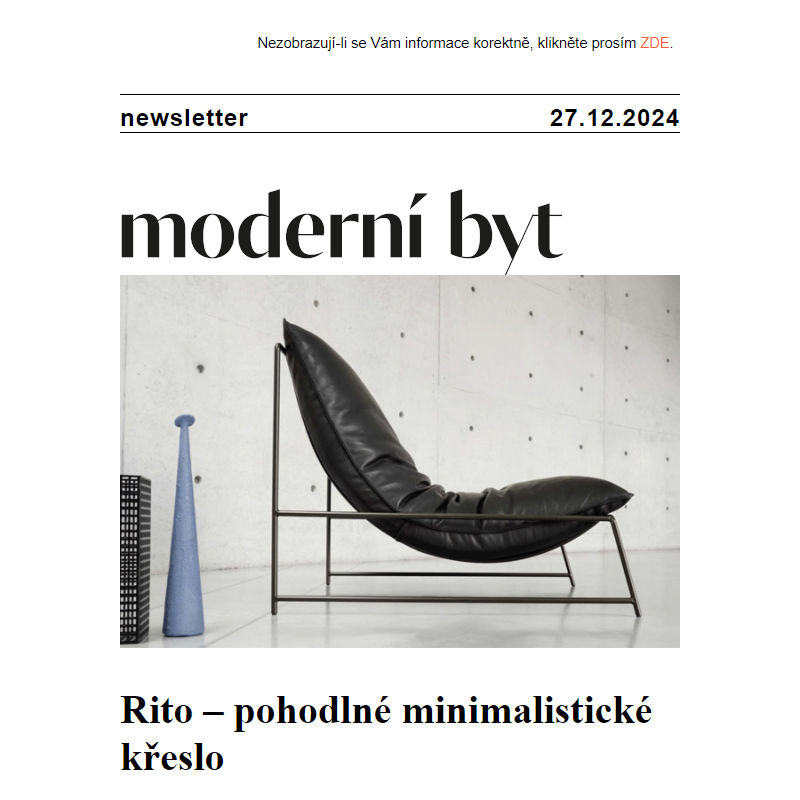 Newsletter - Moderní byt