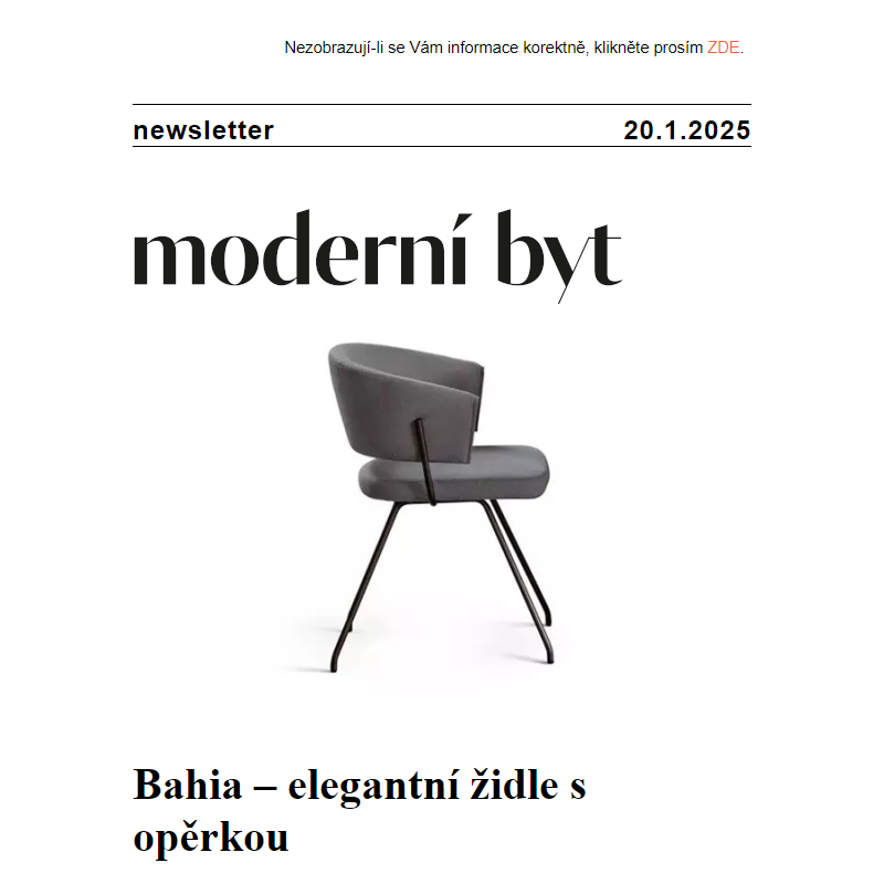 Newsletter - Moderní byt