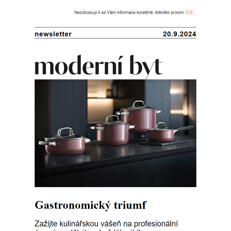 Newsletter - Moderní byt