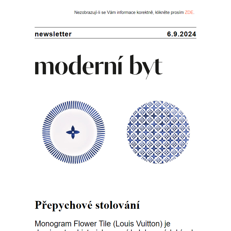 Newsletter - Moderní byt