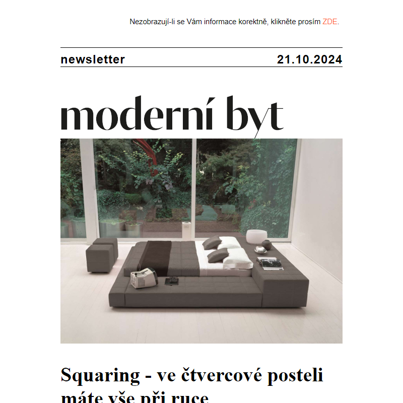 Newsletter - Moderní byt