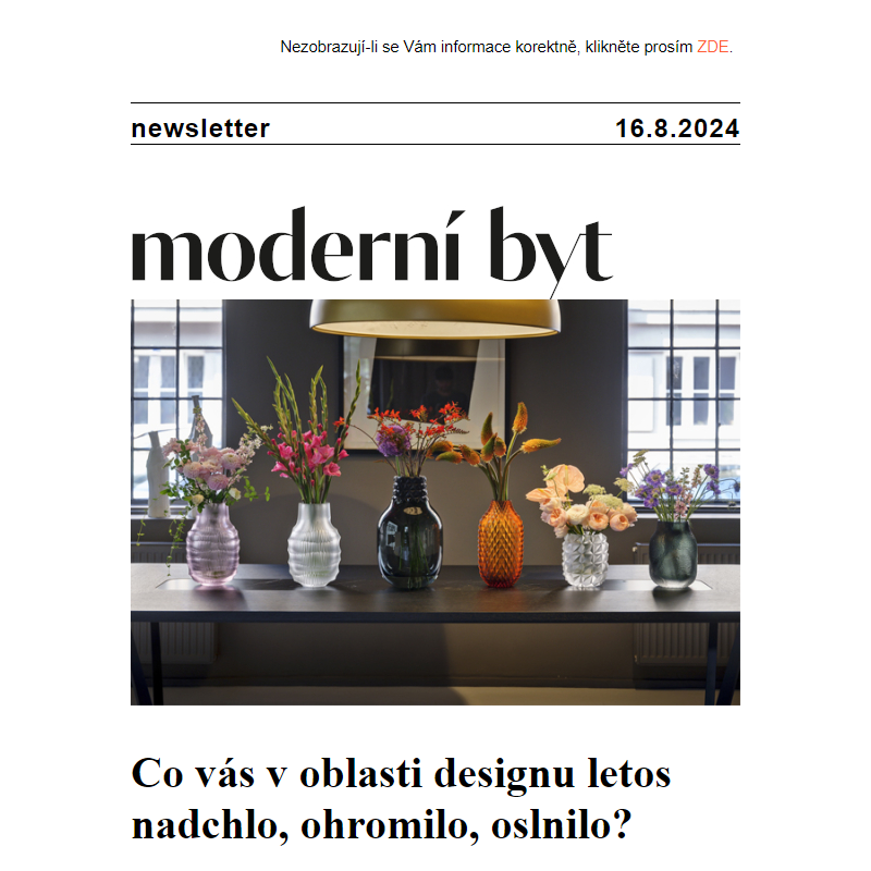 Newsletter - Moderní byt