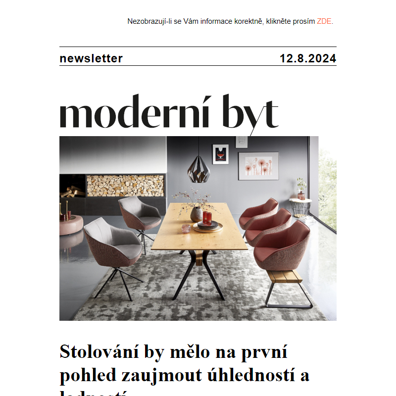 Newsletter - Moderní byt