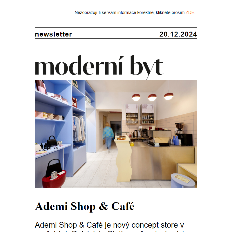 Newsletter - Moderní byt