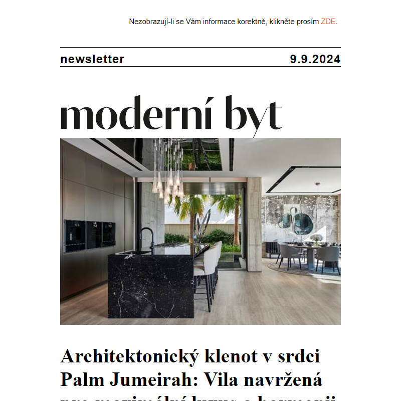 Newsletter - Moderní byt