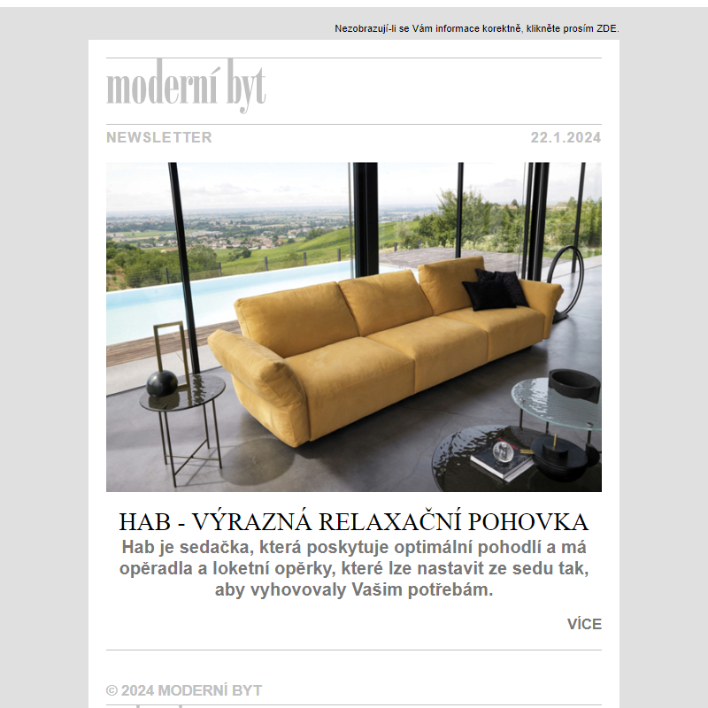 Newsletter - Moderní byt
