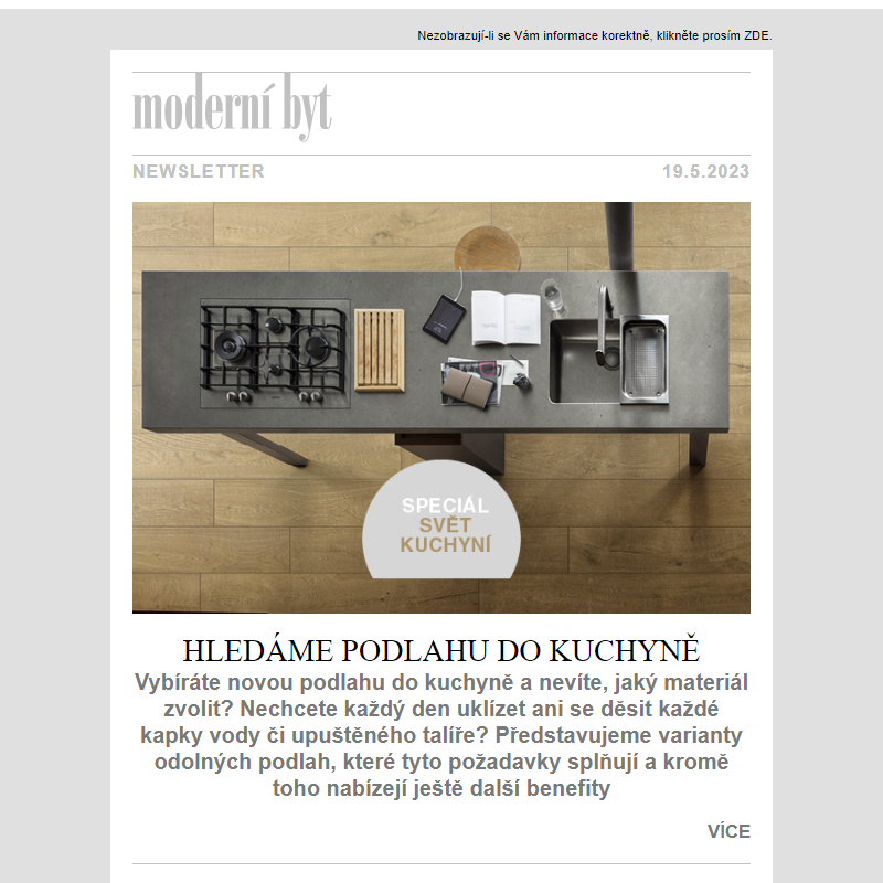 Newsletter - Moderní byt