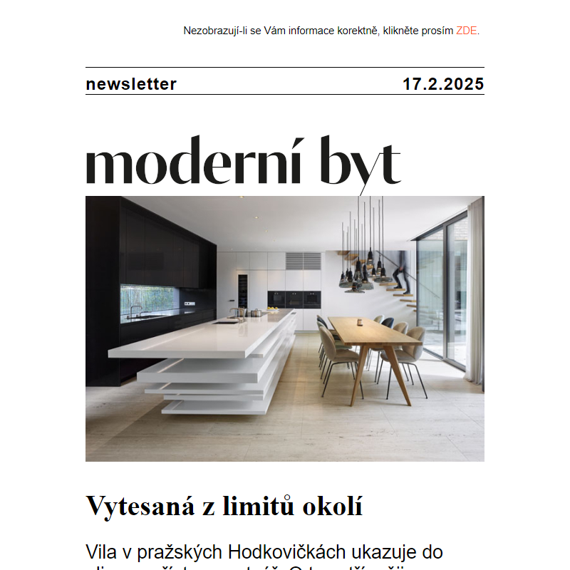 Newsletter - Moderní byt