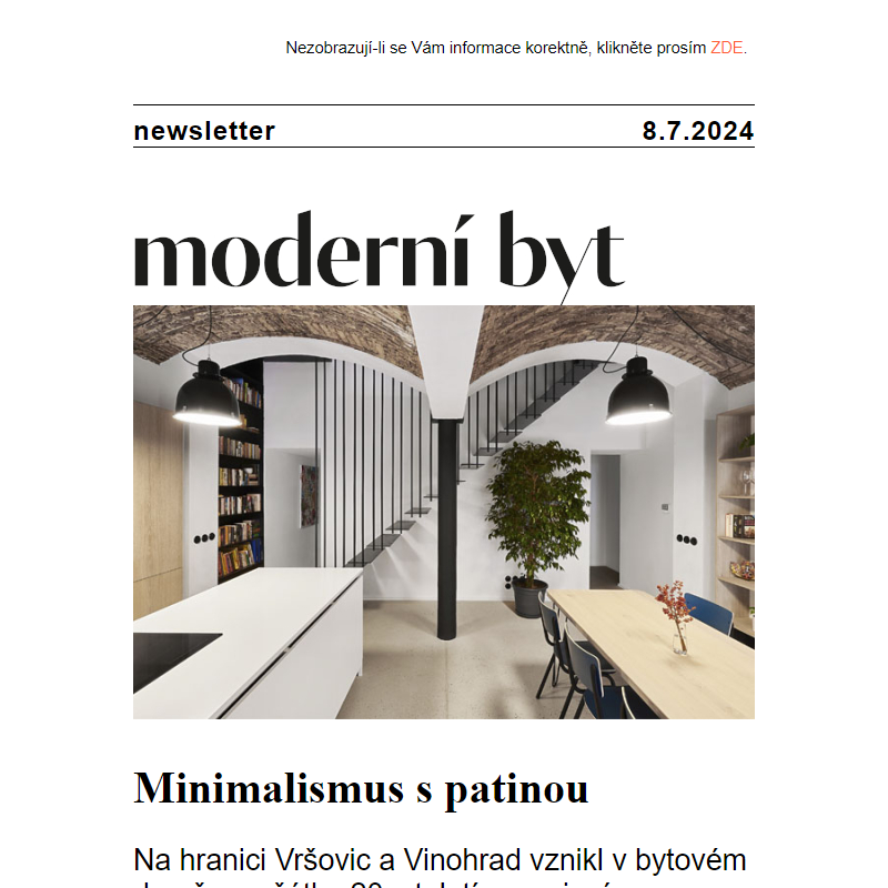 Newsletter - Moderní byt