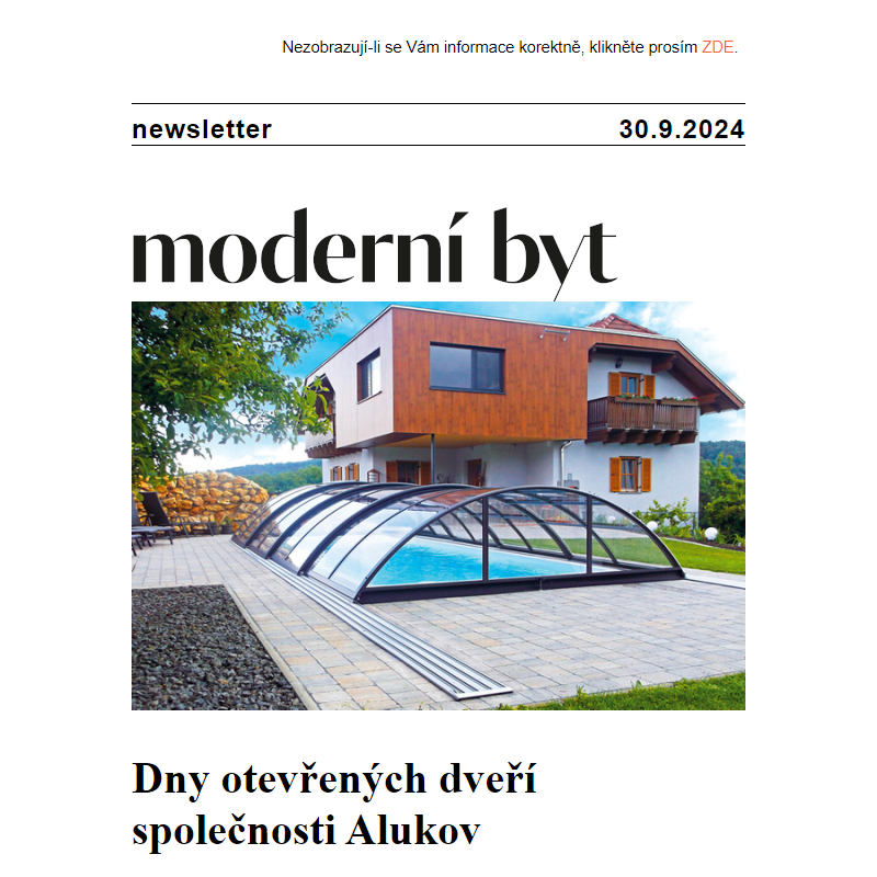 Newsletter - Moderní byt