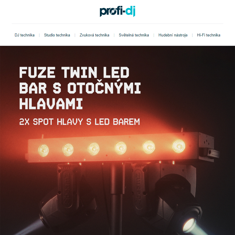 _ Novinka pro mobilní DJe! Objevte LED BAR s nezávislým ovládáním hlav