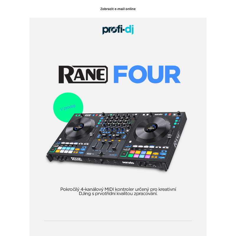 RANE FOUR, nejpokročilejší DJ MIDI kontroler _