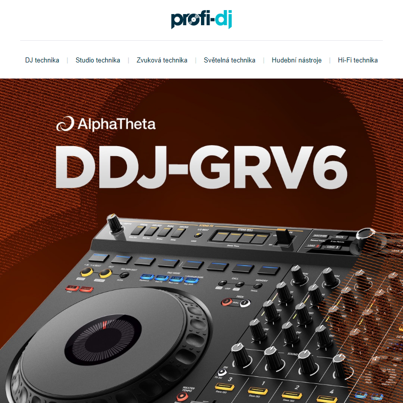 Objevte další evoluci v DJingu: Nový AlphaTheta DDJ-GRV6 s jedinečným Groove Circuit panelem!