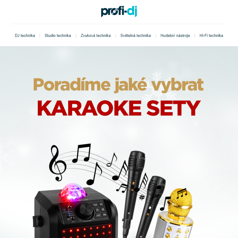 Najděte ten pravý karaoke set snadno a rychle! _