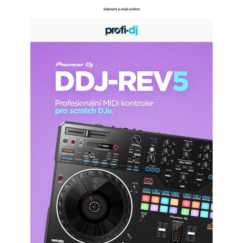 Nový Pioneer DJ DDJ-REV5, pořádně nabušený MIDI kontroler _