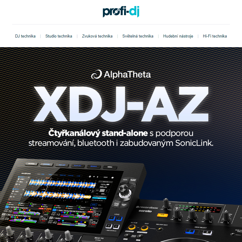 Nový XDJ-AZ: (R)evoluční all-in-one konzole od Pioneer DJ / AlphaTheta je tu! _