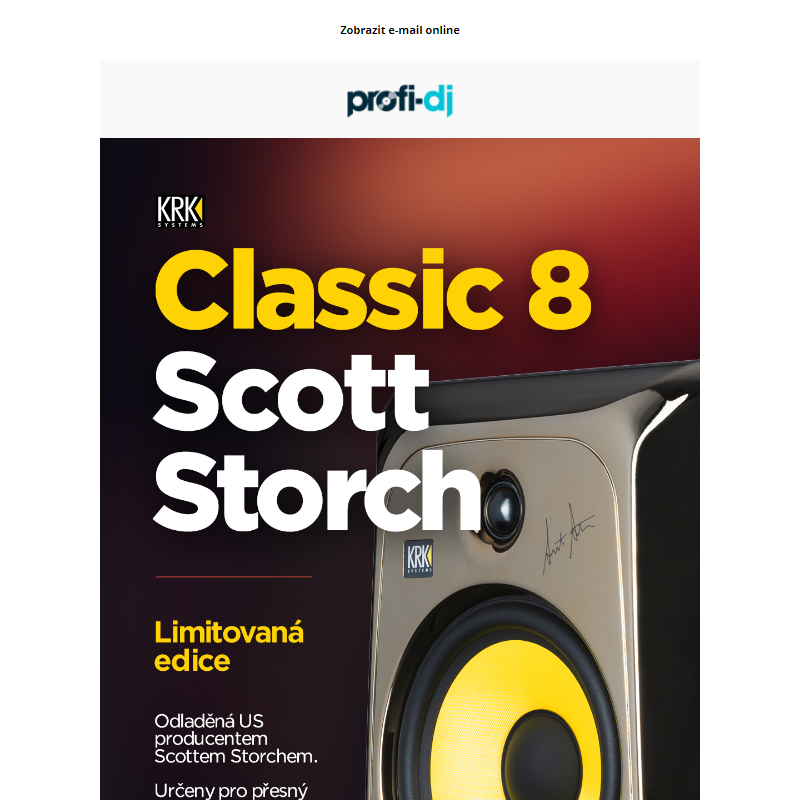 KRK Classic 8 Scott Storch - První limitka ze série Artist Signature _
