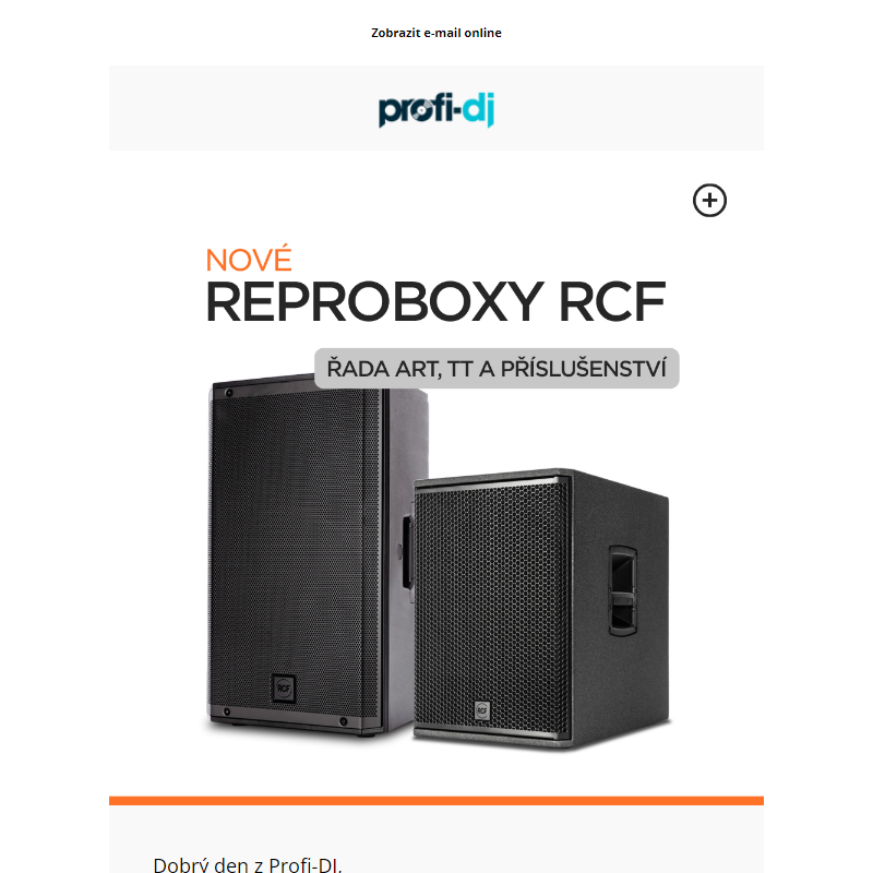 Přivítejte nové reproboxy RCF _