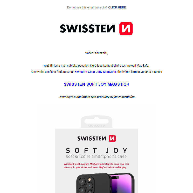 SWISSTEN - pouzdra Soft Joy MagStick
