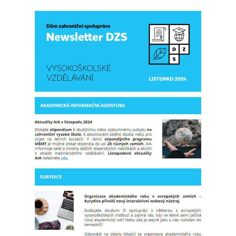 DZS Newsletter Vysokoškolské vzdělávání – listopad 2024 __