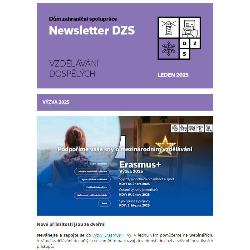 DZS Newsletter Vzdělávání dospělých leden 2025 __