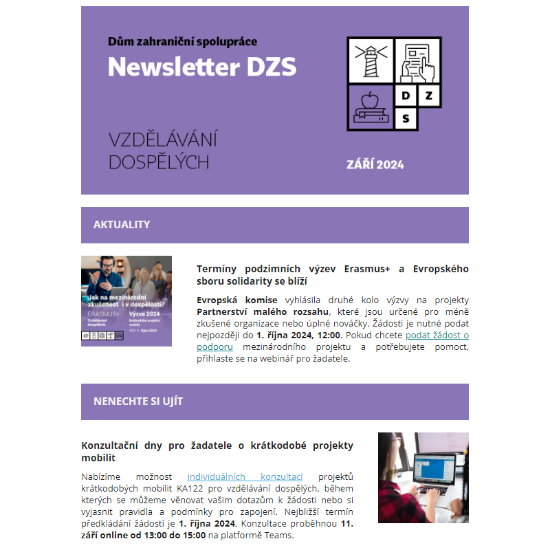 DZS Newsletter Vzdělávání dospělých září 2024 _