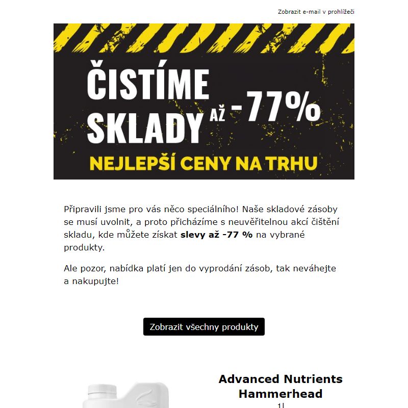 Čistíme sklady _ Slevy až -77 % 