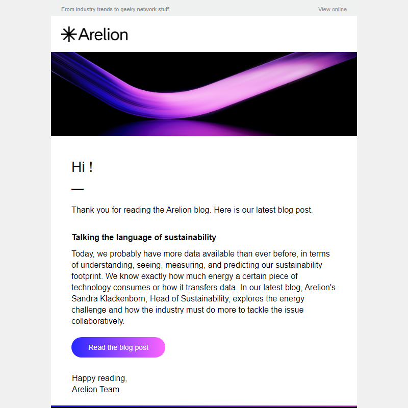 New Arelion blog posts