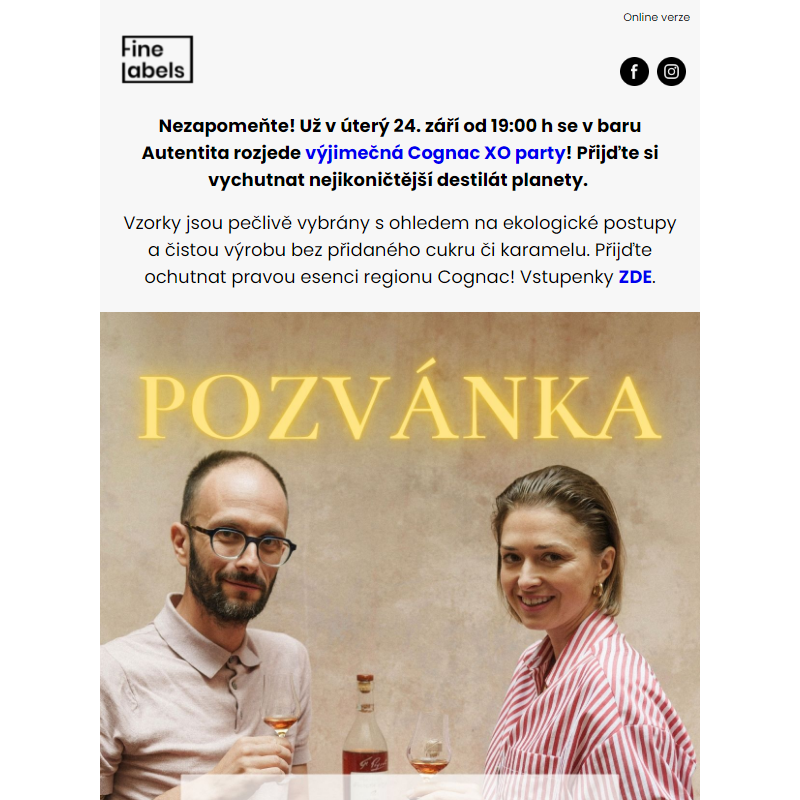 Nezapomeňte - už 24. 9. se v baru Autentista rozjede Cognac party