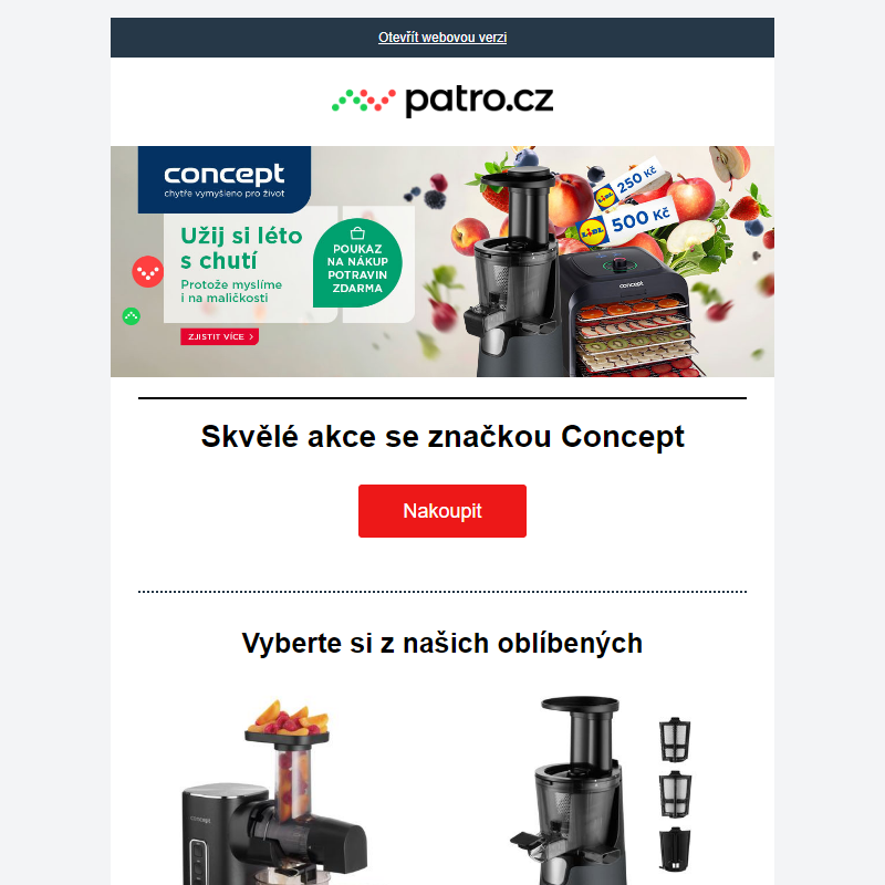 Nepropásněte skvělé akce se značkou Concept _