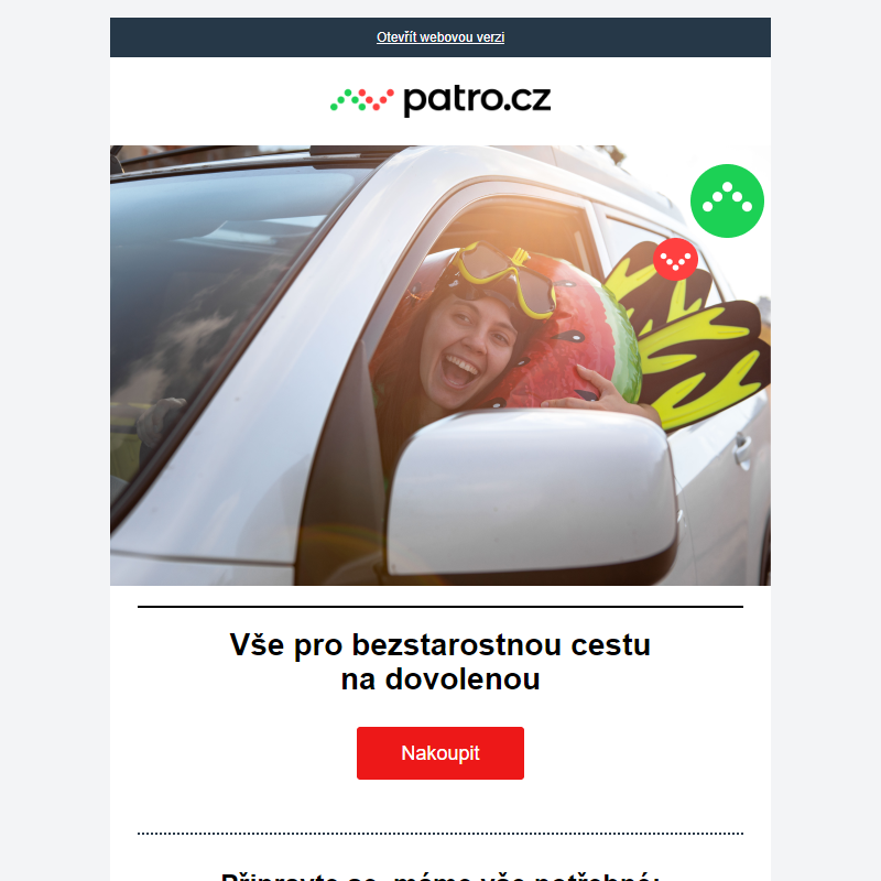 Vše pro bezstarostnou cestu na dovolenou _