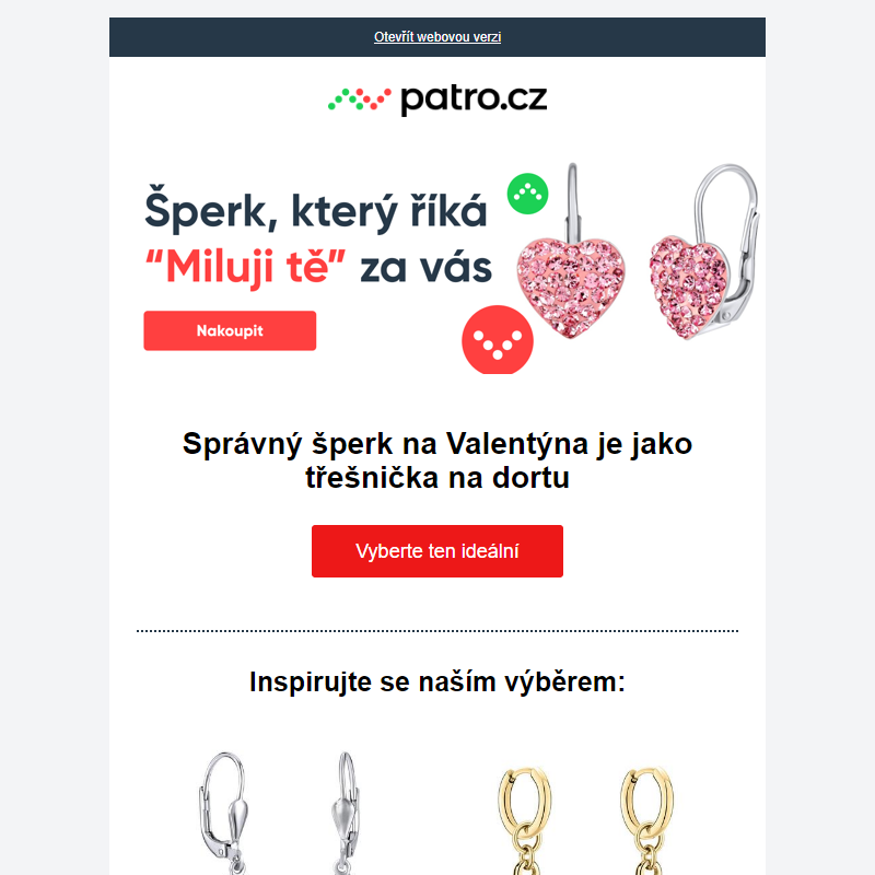 _ Správný šperk na Valentýna je jako třešnička na dortu _