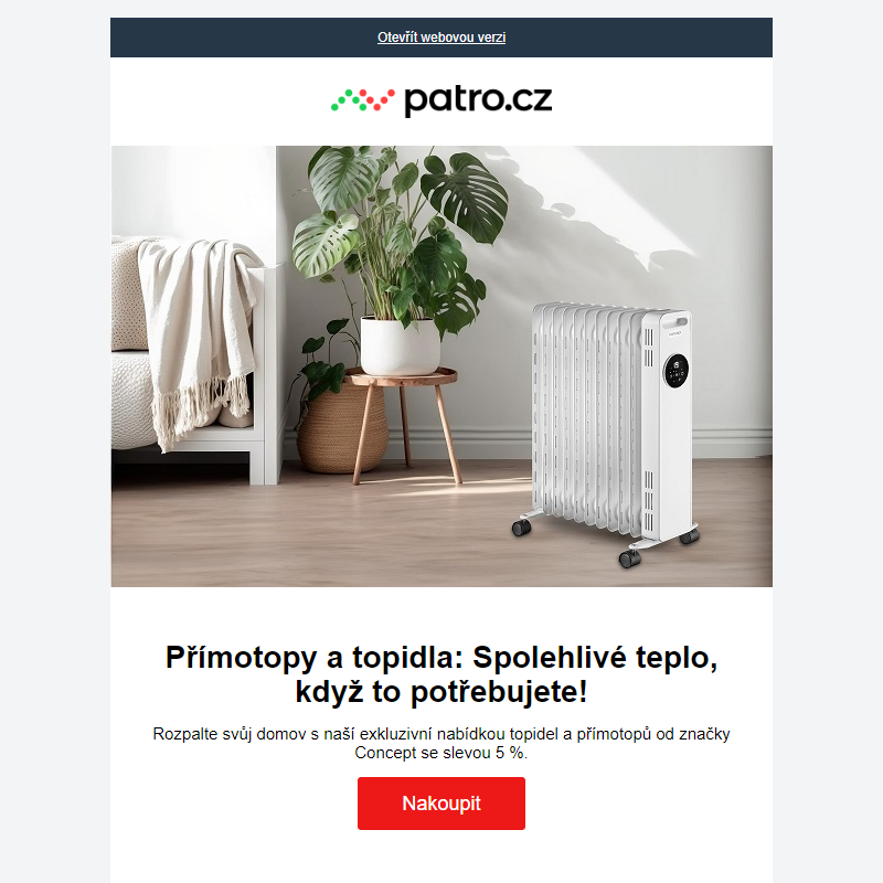 _ Přímotopy a topidla: Spolehlivé teplo, když to potřebujete!