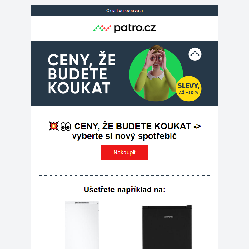 __ CENY, ŽE BUDETE KOUKAT -> vyberte si nový spotřebič