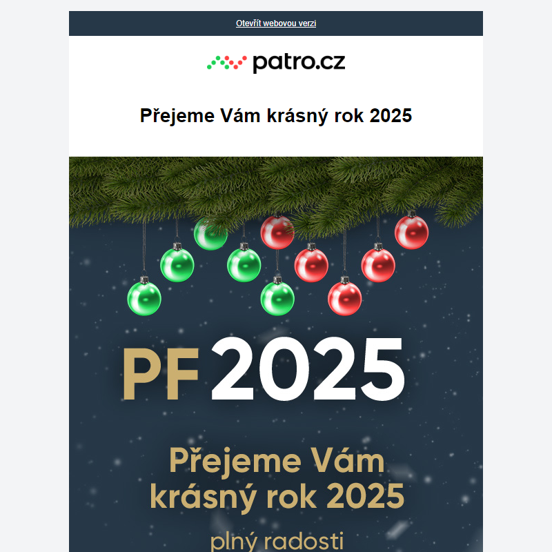 Přejeme Vám krásný rok 2025 _