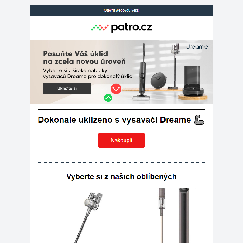 Dokonale uklizeno s vysavači Dreame _