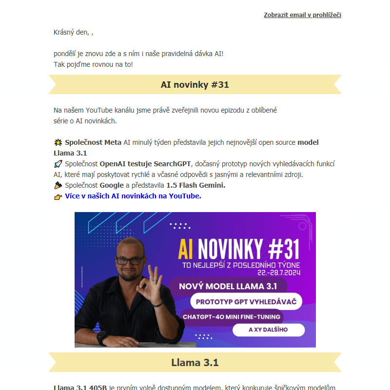 AI Novinky #31: To nejlepší z minulého týdne