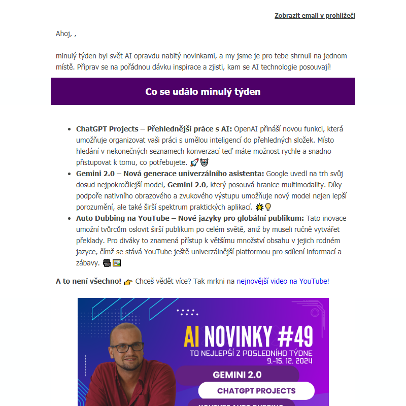 AI novinky #49: Velké změny od Google a OpenAI – Co vás čeká?