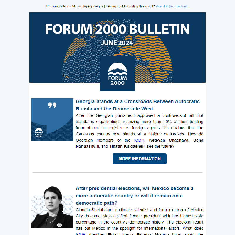 Forum 2000 June Bulletin