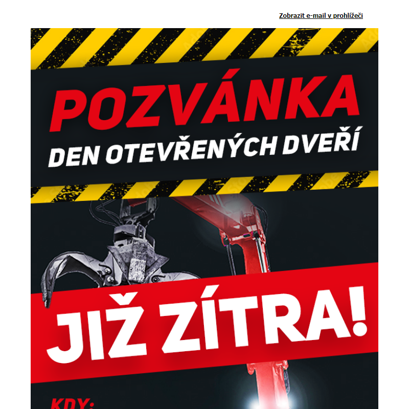 Nezapomeňte! Již zítra vás čeká největší předváděcí akce v historii CARACAL MACHINES s. r. o.