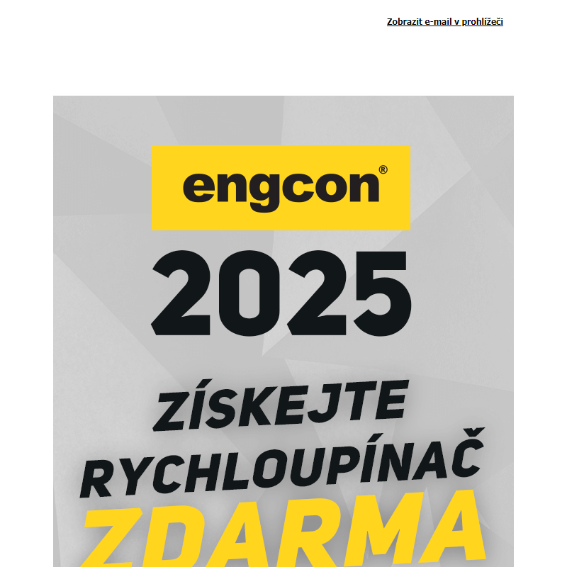 Získejte rychloupínač ZDARMA – engcon 2025